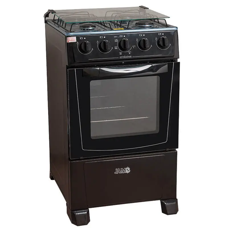 COCINA JAM STANDAR 4H A GAS NEGRA