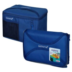 COMBO BOLSO TERMICO AZUL + 3 TAPPERS RUBERMAID + V